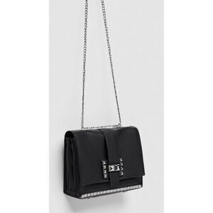 NWOT ZARA STUDDED MEDIUM CROSSBODY chain bag, $128
